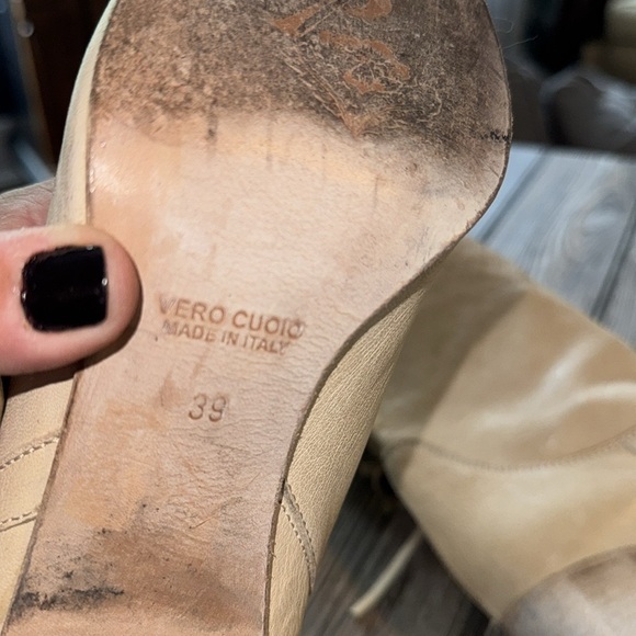 Free People boots Wild Rose Slouch Size 8.5 cream - Picture 5 of 11